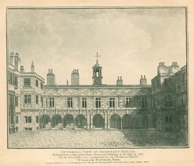 Intern uitzicht Somerset House, The Strand, Londen door English School