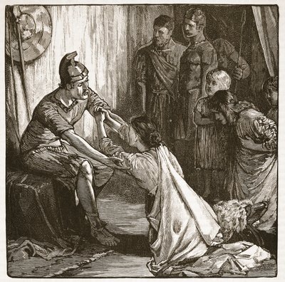 Interview tussen Coriolanus en zijn vrouw en moeder door English School