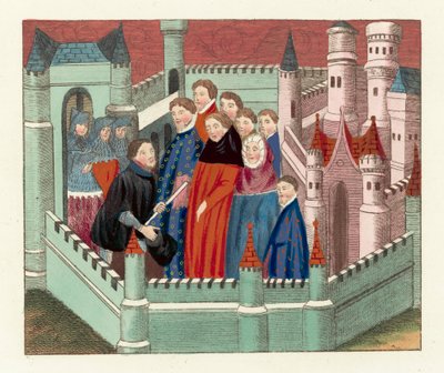 Interview tussen de Hertog van Lancaster en Koning Richard II door English School