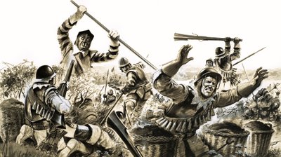 In de strijd: Oliver Cromwell