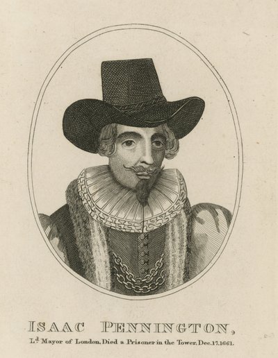 Isaac Pennington, Lord Mayor van Londen door English School