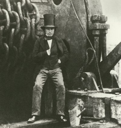 Isambard Kingdom Brunel, ingenieur, tijdens de bouw van de Great Eastern door English School
