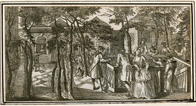 Islington Spa, voorheen New Tunbridge Wells, 1735 door English School