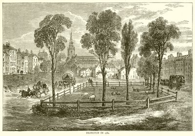 Islington in 1780 door English School