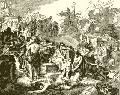 Israël in gevangenschap in Babylon door English School