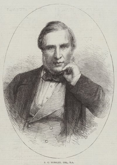 J C Horsley, Esquire, RA door English School