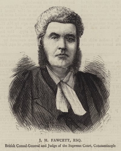 J H Fawcett, Esquire door English School