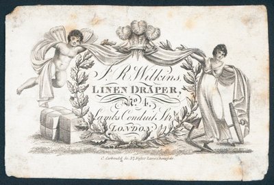 J R Wilkins, linnenverkoper door English School
