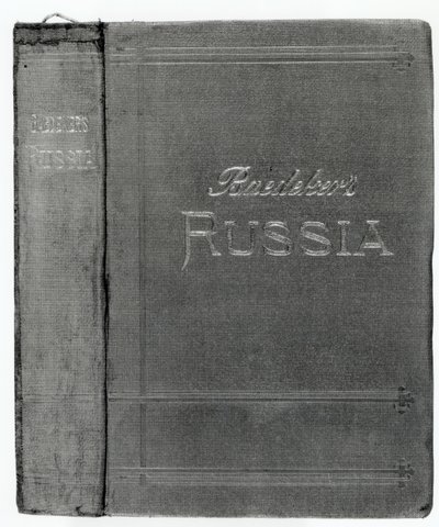 Omslag van een Baedeker-gids naar Rusland, gepubliceerd 1914 door English School