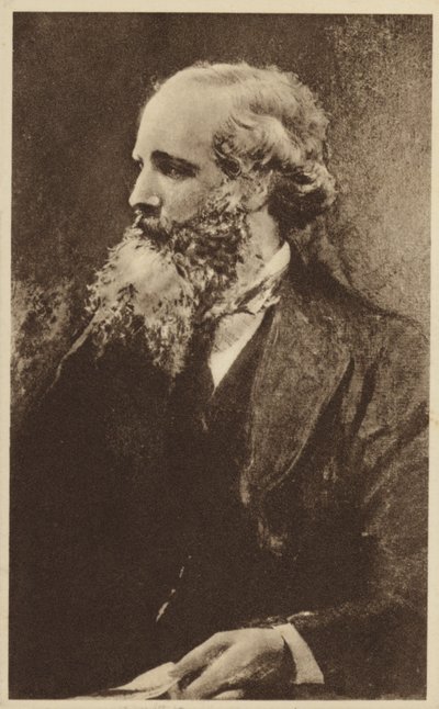 James Clerk Maxwell (1831-1879), Schots theoretisch natuurkundige (litho) door English School