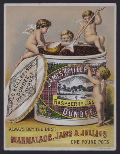 James Keller & Sons Dundee marmelade, advertentie door English School