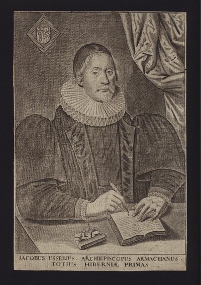 James Ussher, Ierse protestantse geestelijke (gravure) door English School