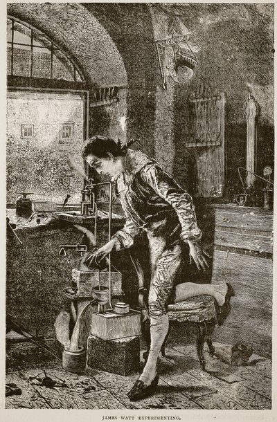 James Watt experimenteert door English School