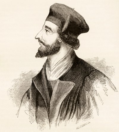 Jan Hus, ca. 1865 door English School