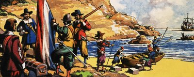 Jan van Riebeeck arriveert in Zuid-Afrika door English School