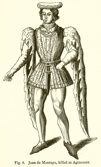 Jean de Montagu, Gedood bij Agincourt door English School