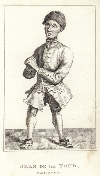 Jean de la Tour, berecht voor piraterij door English School