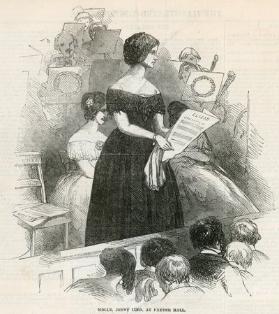 Jenny Lind in Exeter Hall door English School