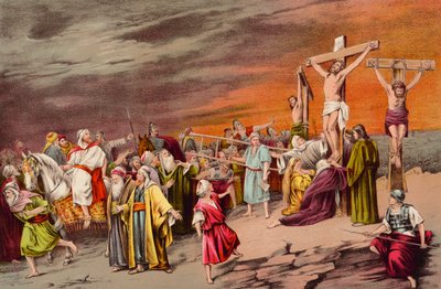 Jezus Christus, gekruisigd voor de zonden van de wereld door English School