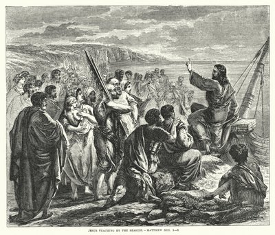 Jezus onderwijst aan de kust, Matteüs XIII door English School