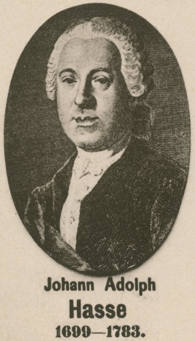 Johann Adolph Hasse (gravure) door English School