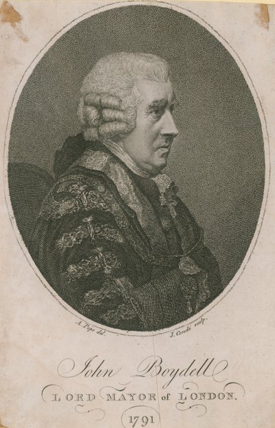 John Boydell, burgemeester van Londen 1785 door English School