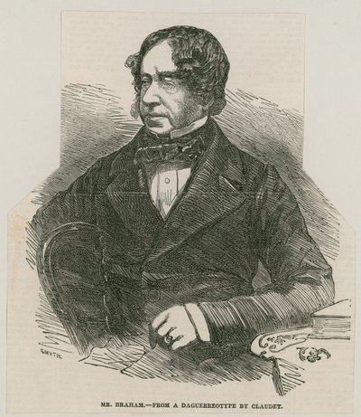 John Braham, zanger; van een daguerreotype door Claudet door English School