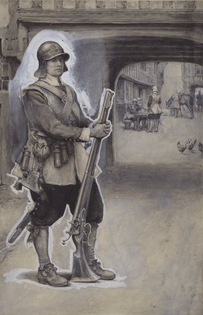 John Bunyan als soldaat door English School