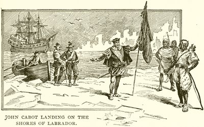John Cabot landt aan de kust van Labrador door English School