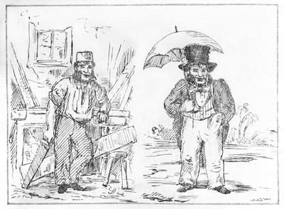 John Dobbs in Engeland en India uit het Delhi Sketchbook door English School