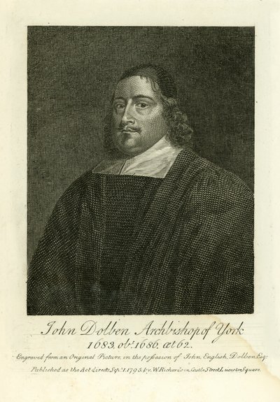 John Dolben, Aartsbisschop van York door English School