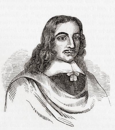 John Gadbury, Engelse astroloog en schrijver van almanakken, uit Old England: A Pictorial Museum, uitgegeven 1847 door English School
