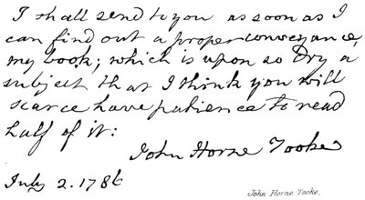 John Horne Tooke door English School