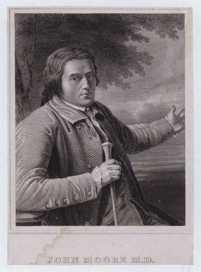 John Moore, Schotse arts (gravure) door English School