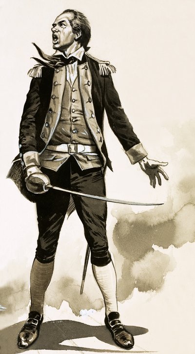 John Paul Jones, held van de Amerikaanse Onafhankelijkheidsoorlog door English School