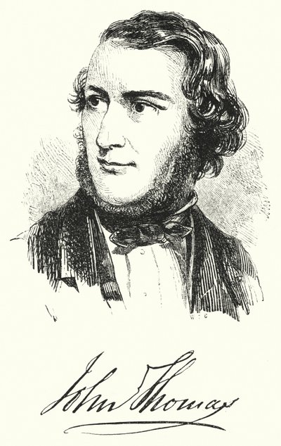 John Thomas, de bekende beeldhouwer en modelleur (gravure) door English School