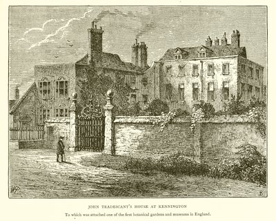 Huis van John Tradescant in Kennington door English School