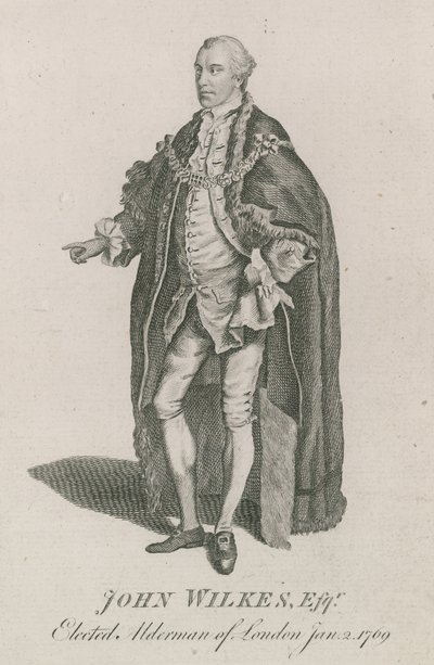 John Wilkes, gekozen tot wethouder van Londen, 2 januari 1769 door English School