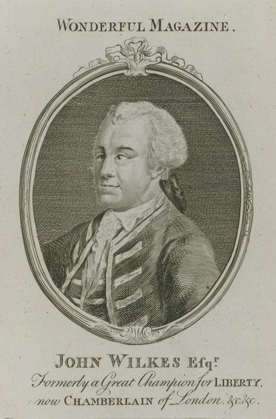 John Wilkes, voorheen een groot kampioen van vrijheid, nu Kamerheer van Londen door English School