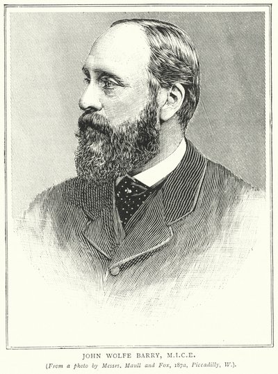 John Wolfe Barry, MICE (gravure) door English School