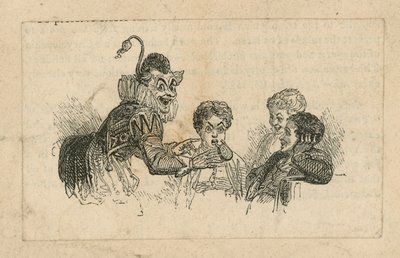 Joseph Grimaldi als Clown door English School