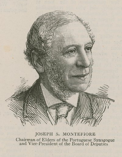 Joseph S Montefiore, Voorzitter van de Ouderen van de Portugese Synagoge en Vicevoorzitter van de Raad van Afgevaardigden door English School