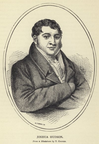Joshua Hudson, van een miniatuur door T Cooper door English School