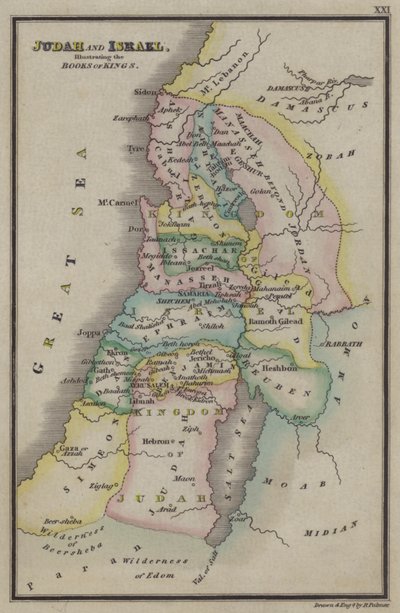 Juda en Israël, illustratie van de Boeken der Koningen door English School