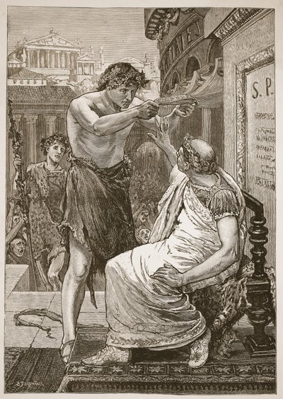Julius Caesar weigert de kroon aangeboden door Anthony door English School