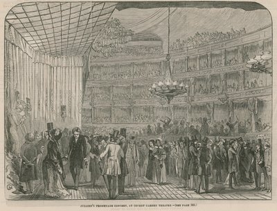 Julliens Promenade Concert in Covent Garden Theatre door English School