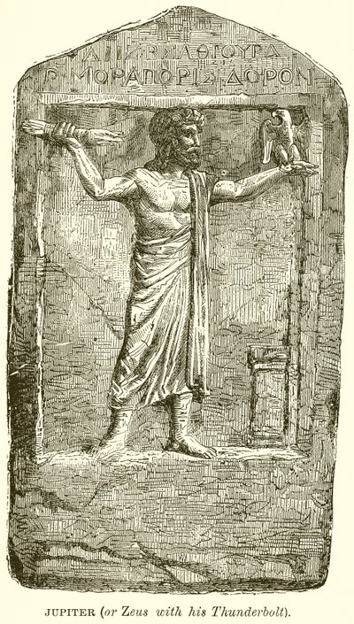 Jupiter (of Zeus met zijn Bliksemschicht) door English School