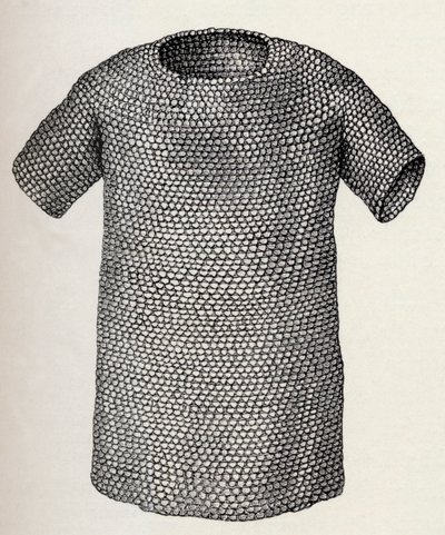 Jutish of Deense maliënkolder daterend van vóór 450 AD, uit A Short History of the English People door J. R. Green, gepubliceerd in 1893 door English School