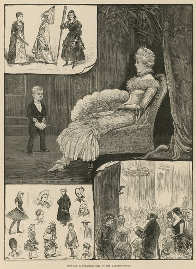 Jeugdige verkleedbal in het Mansion House door English School