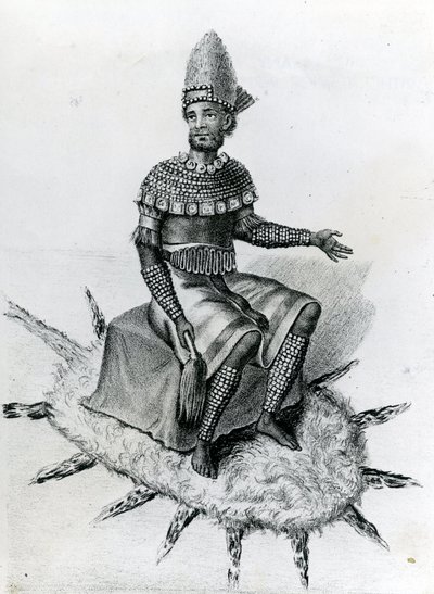 Kazembe, of Koning van Lunda, ten zuiden van het Mweru-meer door English School
